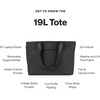 image:imageMoment Everything Travel Tote  19L Weatherproof Camera amp Tech Bag with Padded Laptop Sleeve amp Crossbody StrapBlack